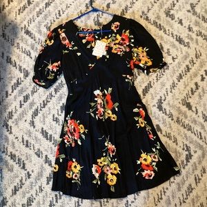 NWT Free People - Neon Garden Mini Dress sz0